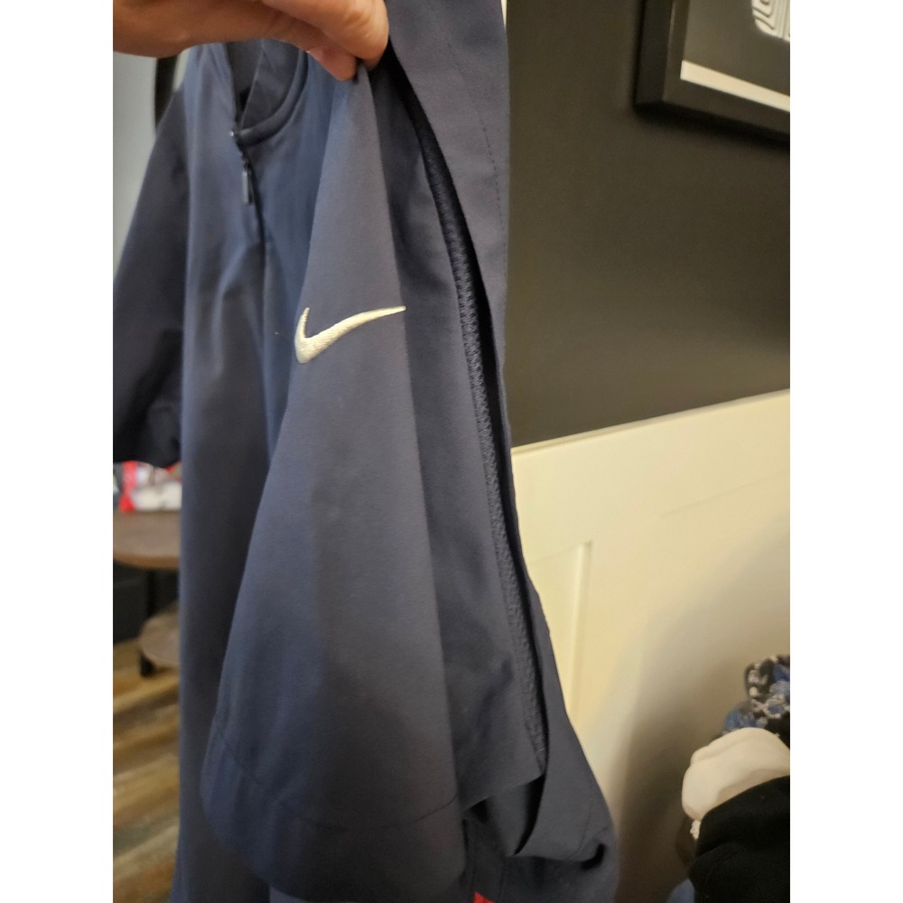 Nike Houston Texans NFL Onfield Short Sleeve Quarter Zip Windshirt Navy Blue XL - Picture 3 of 6